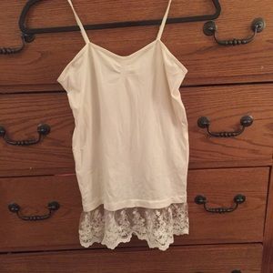 Lace trim camisole